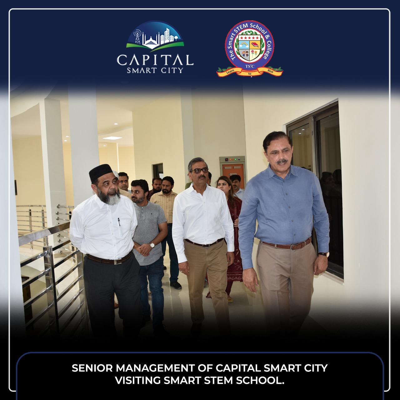 Senior Management of Capital Smart City Visiting Smart STEM School