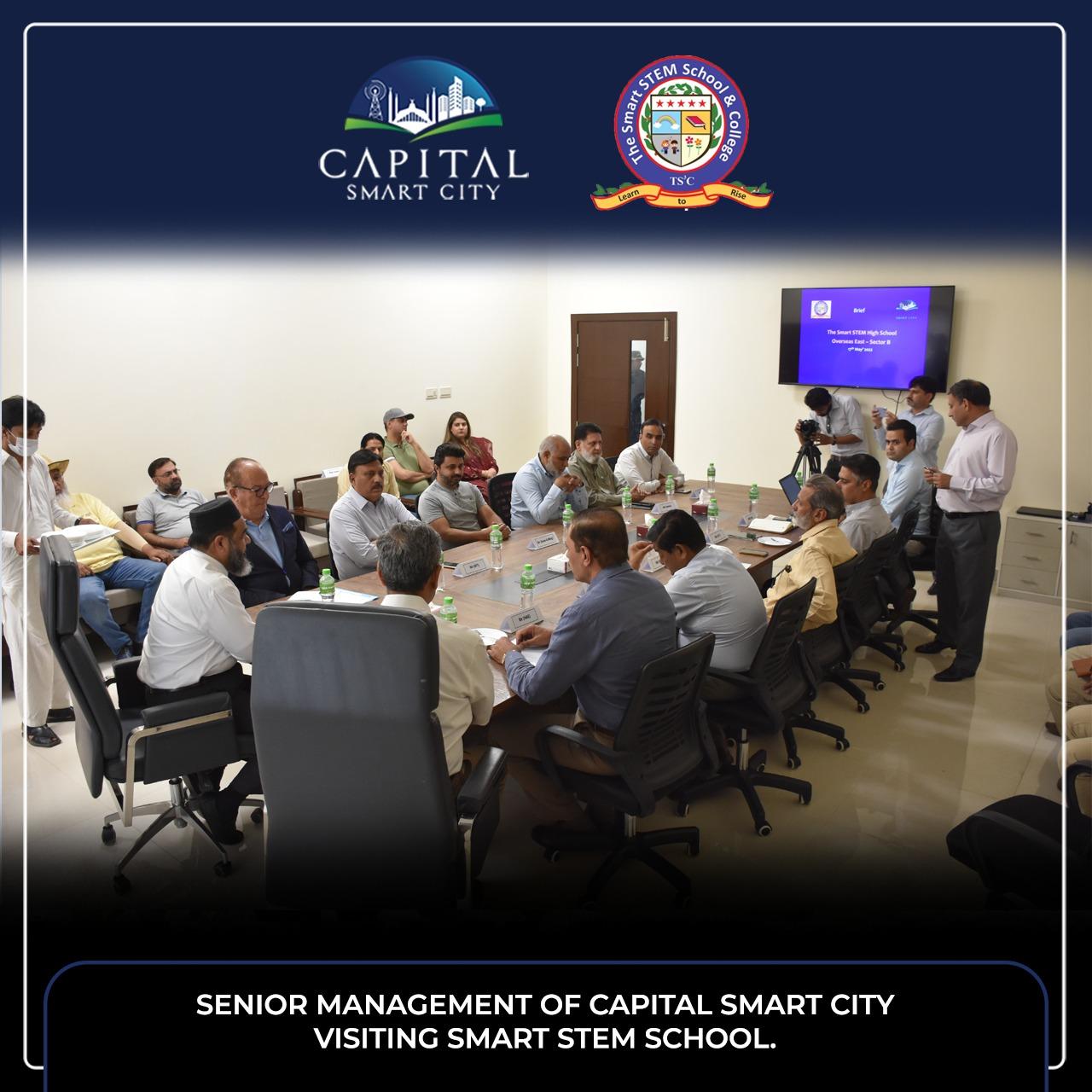 Senior Management of Capital Smart City Visiting Smart STEM School