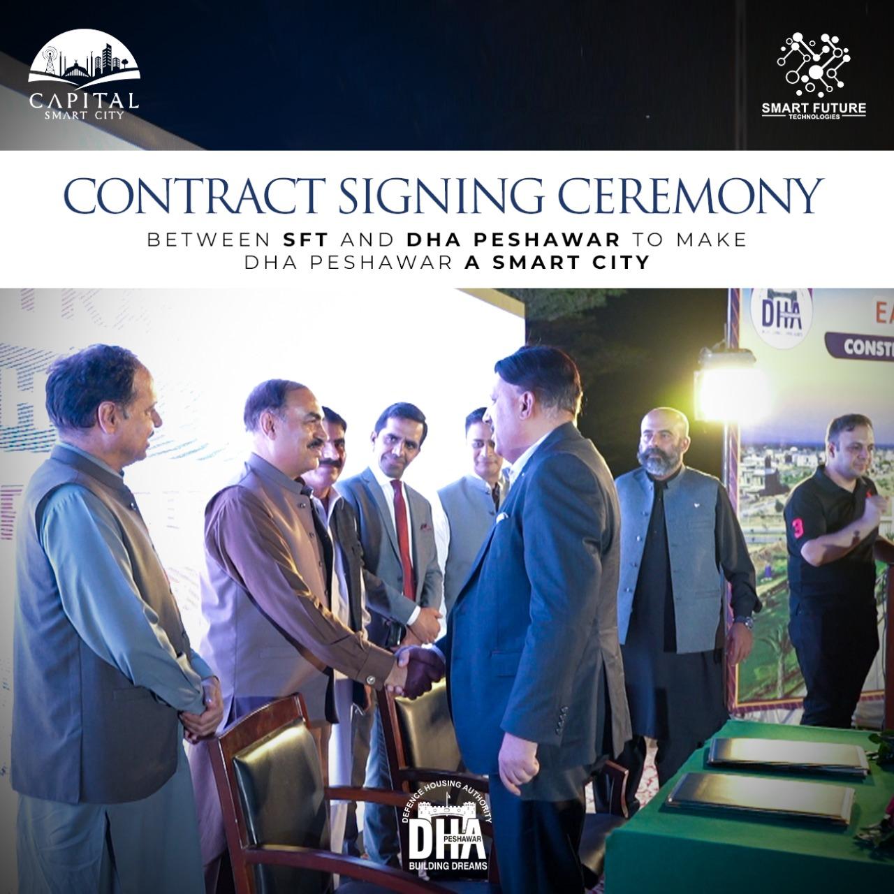 Contract Signing between Smart Future Technologies and DHA Peshawar