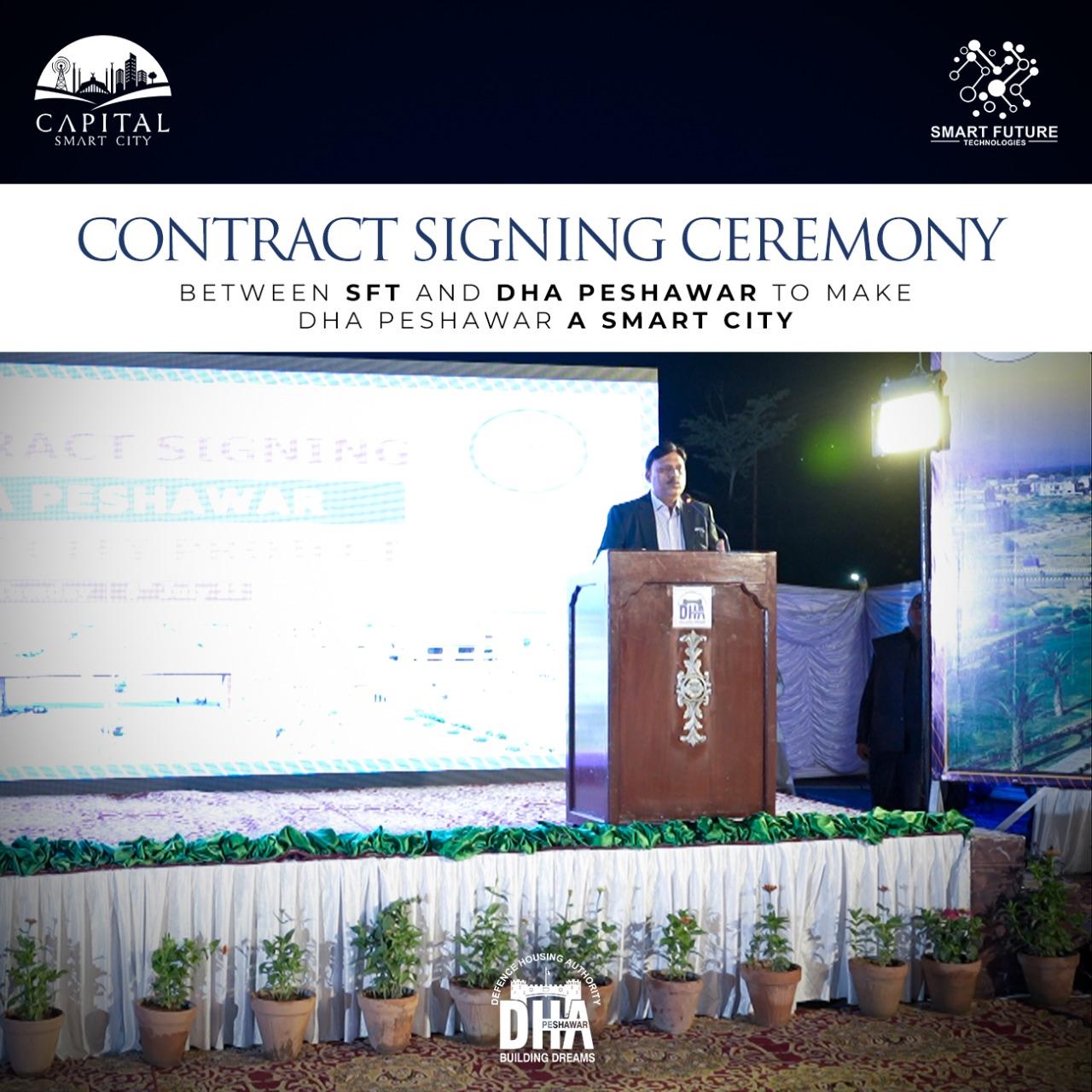 Contract Signing between Smart Future Technologies and DHA Peshawar
