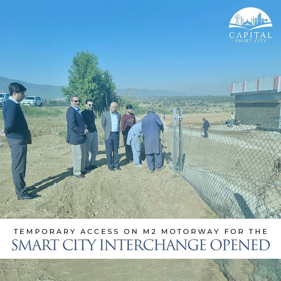 Temporary access on M2 Motorway for the Smart City Interchange Opened