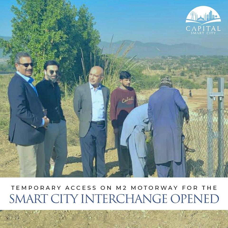 Temporary access on M2 Motorway for the Smart City Interchange Opened