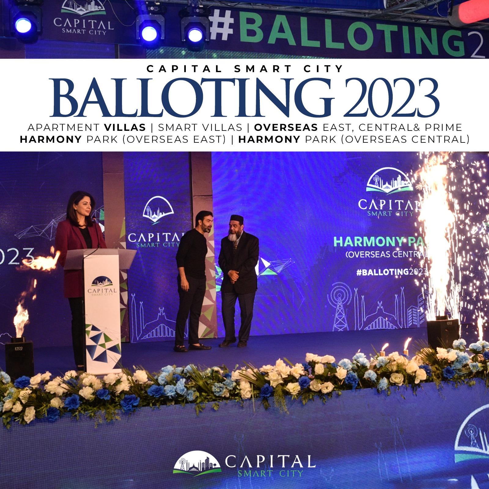 Balloting of Multiple Districts in Capital Smart City