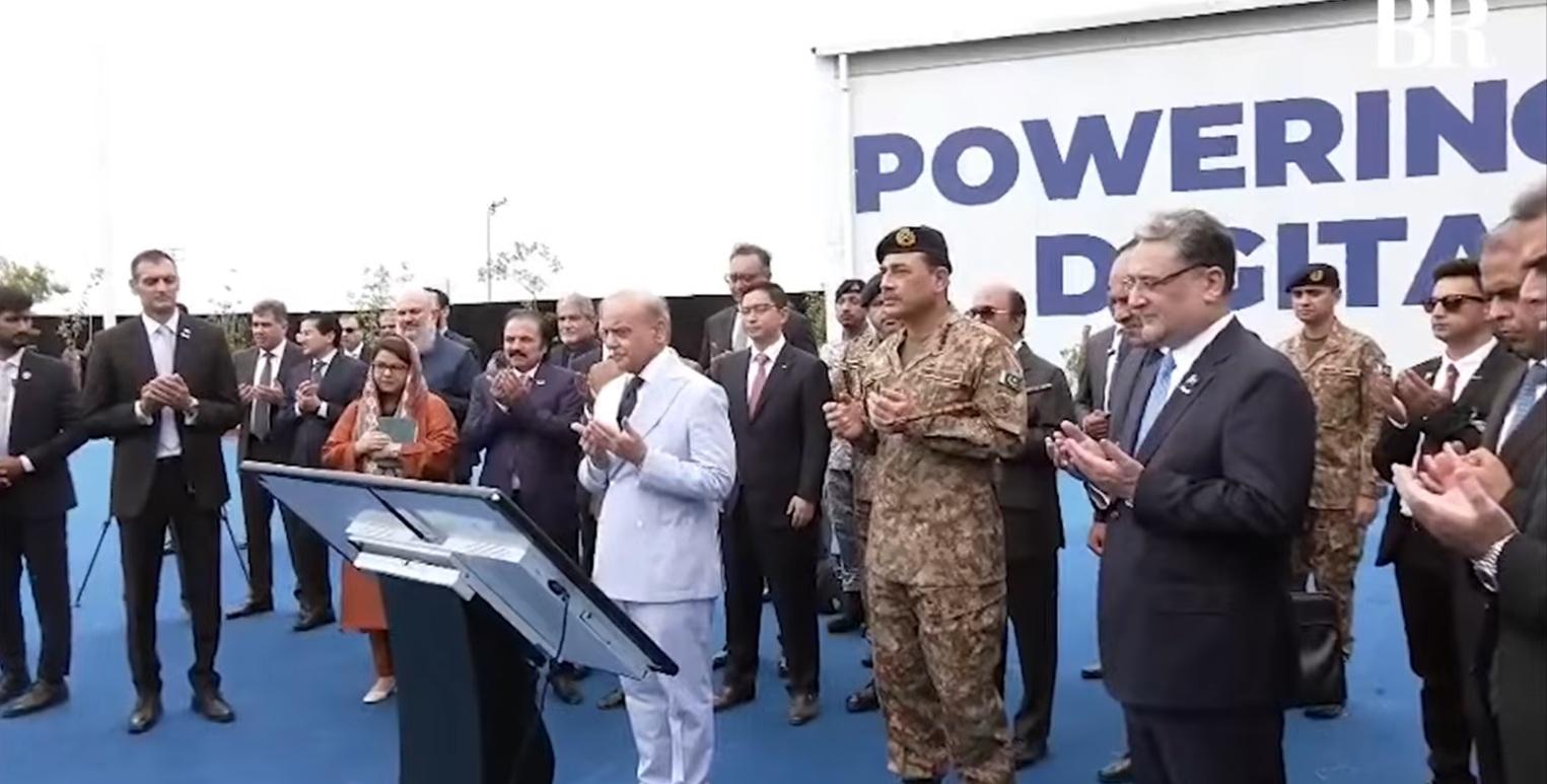 Prime Minister Shehbaz Sharif inaugurated the country&rsquo;s &ldquo;largest&rdquo; data centre of Sky47