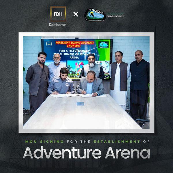 MoU signing for Adventure Arena